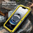 IP68 Waterproof Phone Case for iPhone 17e / 16e Metal + Silicone Cover with Screen Protector - Yellow - 7