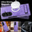 For Samsung Galaxy Z Fold7 5G Magnetic Case with Folded Kickstand PC Silicone Leather Phone Back Cover - Light Purple - 4