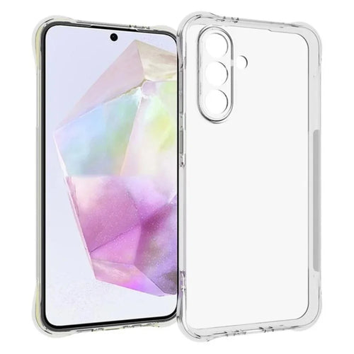 WANLONFENG For Samsung Galaxy A56 5G Clear TPU Case  TM Series 2.0mm Phone Back Cover - Transparent - 1