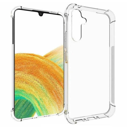 WANLONFENG For Samsung Galaxy A34 5G Clear TPU Case  TM Series 2.0mm Phone Back Cover - Transparent - 1