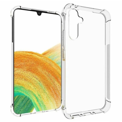 WANLONFENG For Samsung Galaxy A34 5G Clear TPU Case  TM Series 2.0mm Phone Back Cover - Transparent - 1