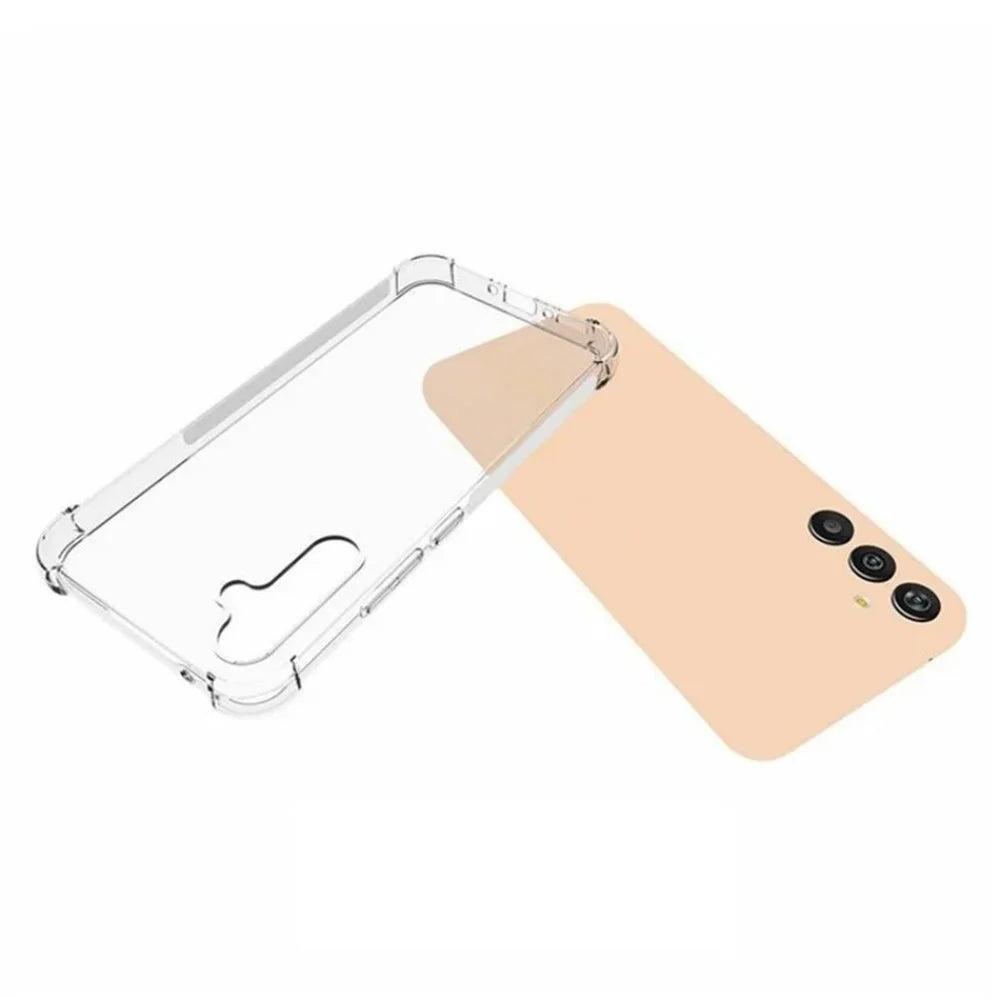 WANLONFENG For Samsung Galaxy A34 5G Clear TPU Case  TM Series 2.0mm Phone Back Cover - Transparent - 3