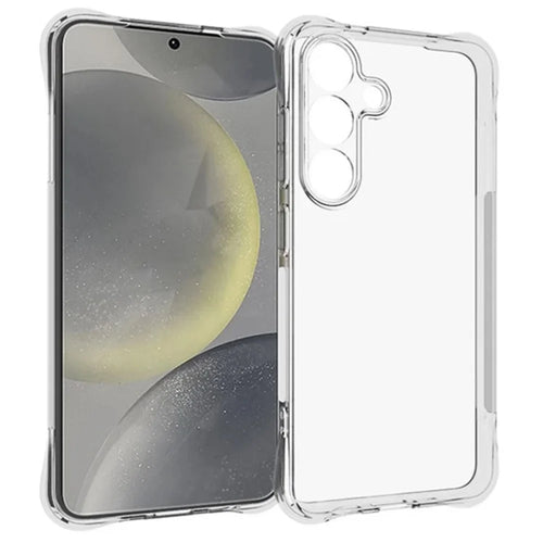 WANLONFENG For Samsung Galaxy S25 Clear TPU Case  TM Series 2.0mm Phone Back Cover - Transparent - 1