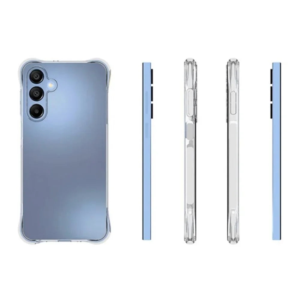 WANLONFENG For Samsung Galaxy A26 5G Clear TPU Case  TM Series 2.0mm Phone Back Cover - Transparent - 5