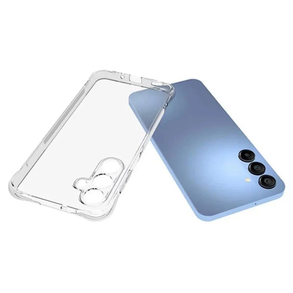 WANLONFENG For Samsung Galaxy A16 4G / Galaxy A16 5G Clear TPU Case  TM Series 2.0mm Phone Back Cover - Transparent - 4