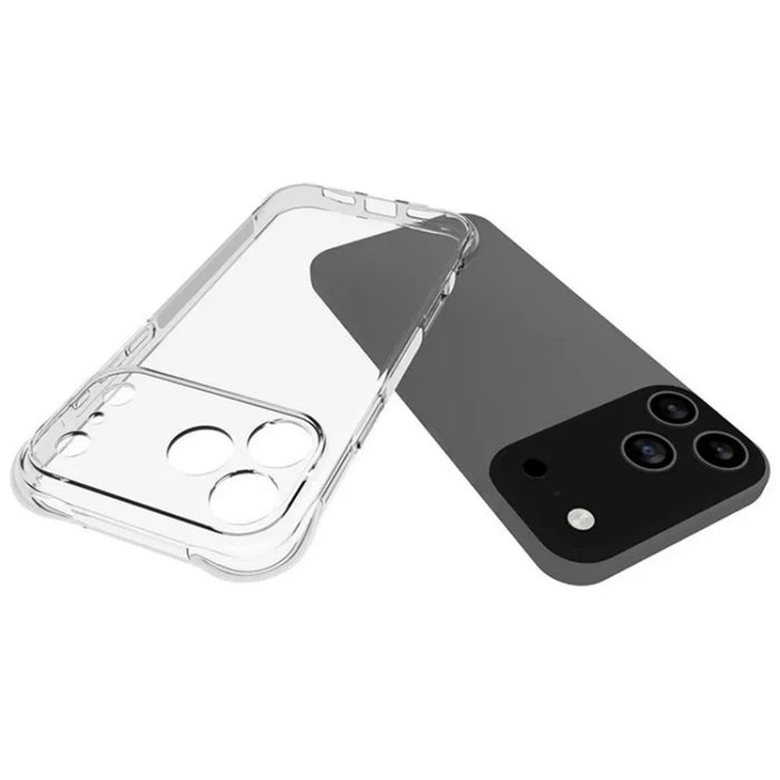 WANLONFENG For iPhone 17 Pro Max Clear TPU Case  TM Series 2.0mm Phone Back Cover - Transparent - 2