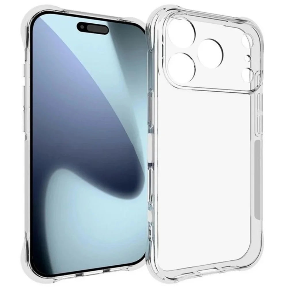 WANLONFENG For iPhone 17 Pro Clear TPU Case  TM Series 2.0mm Phone Back Cover - Transparent - 1