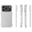 WANLONFENG For iPhone 17 Pro Clear TPU Case  TM Series 2.0mm Phone Back Cover - Transparent - 5
