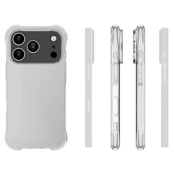 WANLONFENG For iPhone 17 Pro Clear TPU Case  TM Series 2.0mm Phone Back Cover - Transparent - 5