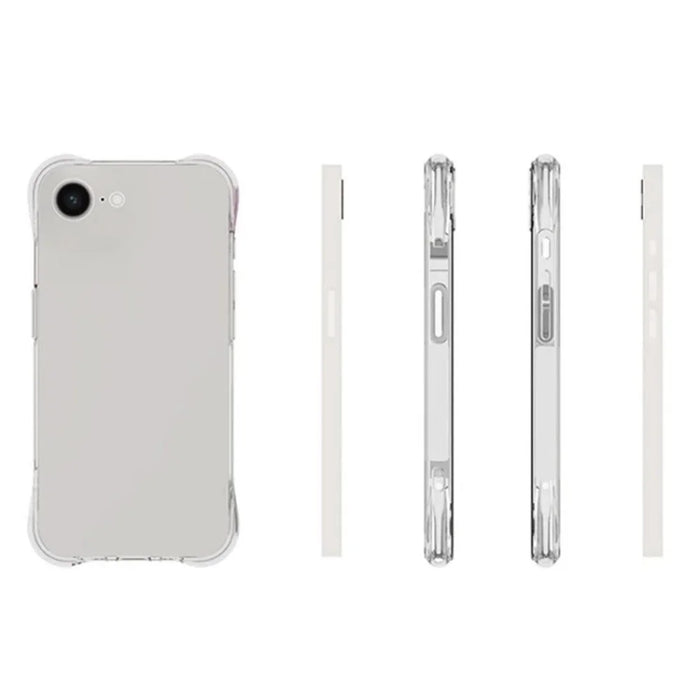 WANLONFENG For iPhone 17e / 16e Clear TPU Case  TM Series 2.0mm Phone Back Cover - Transparent - 5