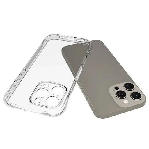 WANLONFENG For iPhone 16 Pro Max Clear TPU Case  TM Series 2.0mm Phone Back Cover - Transparent - 2
