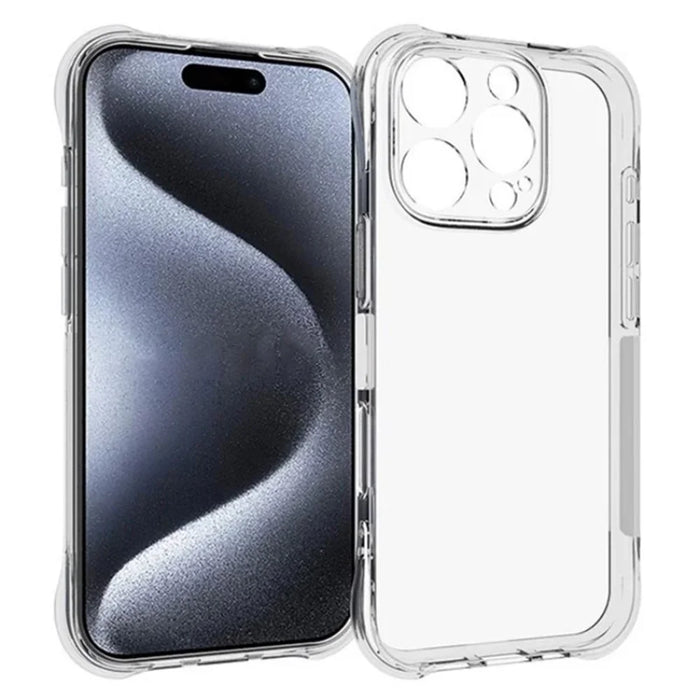 WANLONFENG For iPhone 16 Pro Clear TPU Case  TM Series 2.0mm Phone Back Cover - Transparent - 1