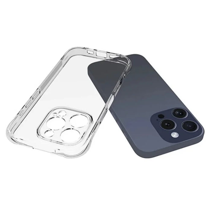 WANLONFENG For iPhone 16 Pro Clear TPU Case  TM Series 2.0mm Phone Back Cover - Transparent - 2