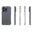 WANLONFENG For iPhone 16 Pro Clear TPU Case  TM Series 2.0mm Phone Back Cover - Transparent - 4