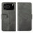 IDEWEI For iPhone 18 Pro Max / 17 Pro Max Case Leather Wallet Phone Cover Stand Calf Texture - Grey - 1