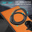 For Samsung Galaxy Z Fold7 5G Case with Ring Kickstand Magnetic Case PU Leather Back Cover - Orange - 3