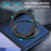 For Samsung Galaxy Z Flip7 5G Case with Ring Kickstand Magnetic Case PU Leather Back Cover - Sapphire - 4