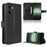 For OnePlus Nord CE5 5G / Ace 5 Racing 5G Leather Wallet Case with Strap Diamond Texture Phone Cover - Black - 1