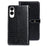 IDEWEI For Samsung Galaxy S25 Edge Case Crocodile Texture PU Leather Flip Phone Cover - Black - 1