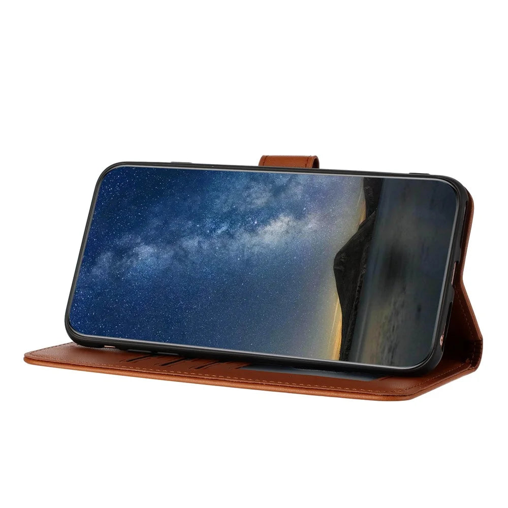 For Samsung Galaxy A08 5G / A08 4G / A07 4G / A06 4G / A06 5G Phone Cases Mandala Flower Leather Wallet Mobile Cover with Strap - Coffee - 5