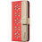 BINFEN COLOR For Realme C71 4G Leather Case  BF36 Floral Pattern Phone Cover RFID Blocking Wallet Stand - Red - 2
