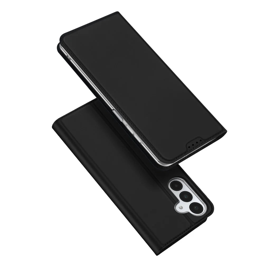 DUX DUCIS For Samsung Galaxy A18 5G / M17 5G / F17 5G / A17 5G / A17 4G Case  Skin Pro Series Leather Cover Card Holder - Black - 1