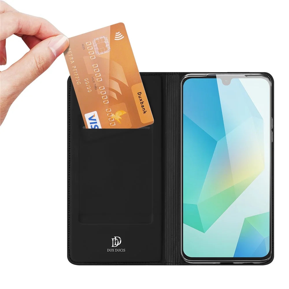 DUX DUCIS For Samsung Galaxy A18 5G / M17 5G / F17 5G / A17 5G / A17 4G Case  Skin Pro Series Leather Cover Card Holder - Black - 2