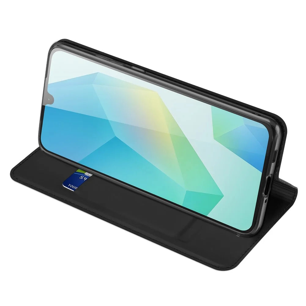 DUX DUCIS For Samsung Galaxy A18 5G / M17 5G / F17 5G / A17 5G / A17 4G Case  Skin Pro Series Leather Cover Card Holder - Black - 5