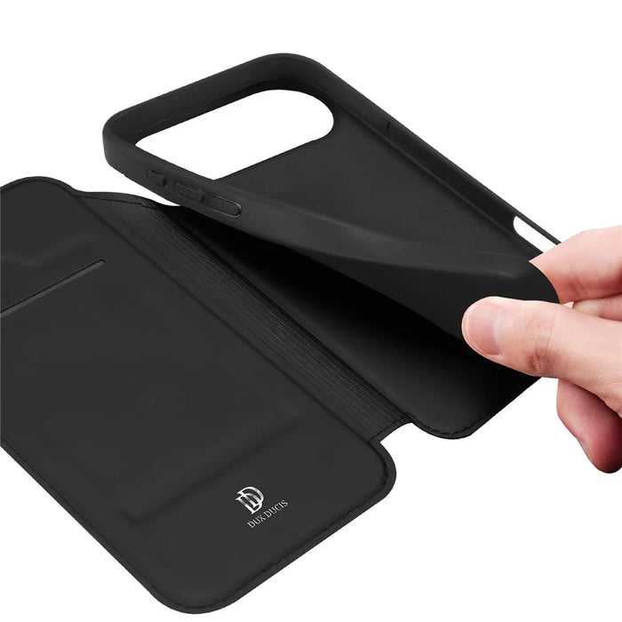 DUX DUCIS For iPhone Air Case  Skin Pro Series Leather Cover Card Holder - Black - 7