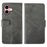 IDEWEI For iPhone 17 Case Leather Wallet Phone Cover Stand Calf Texture - Grey - 1