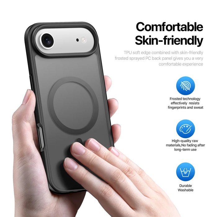 DUX DUCIS For iPhone Air Case  Yind Series PC+TPU Phone Cover Compatible with MagSafe - Black - 5
