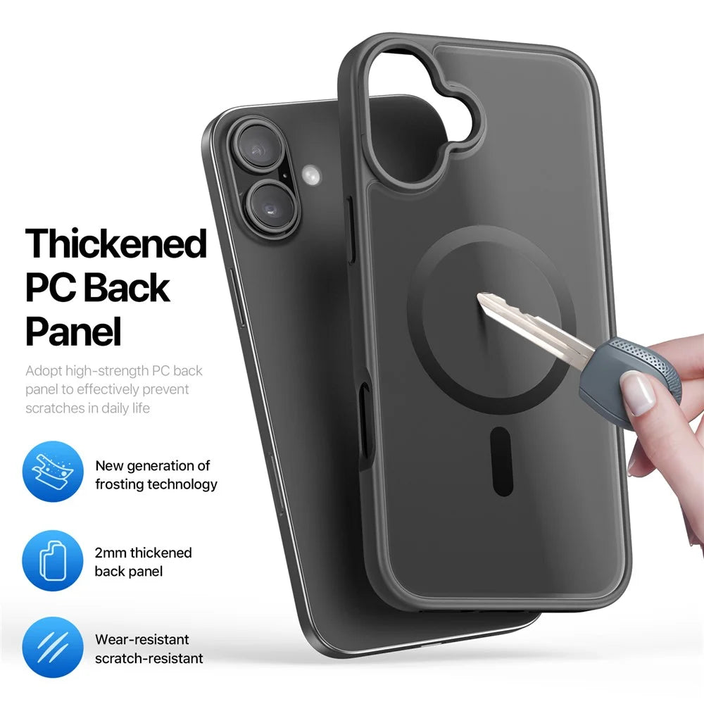DUX DUCIS For iPhone 17 Case  Yind Series PC+TPU Phone Cover Compatible with MagSafe - Black - 7