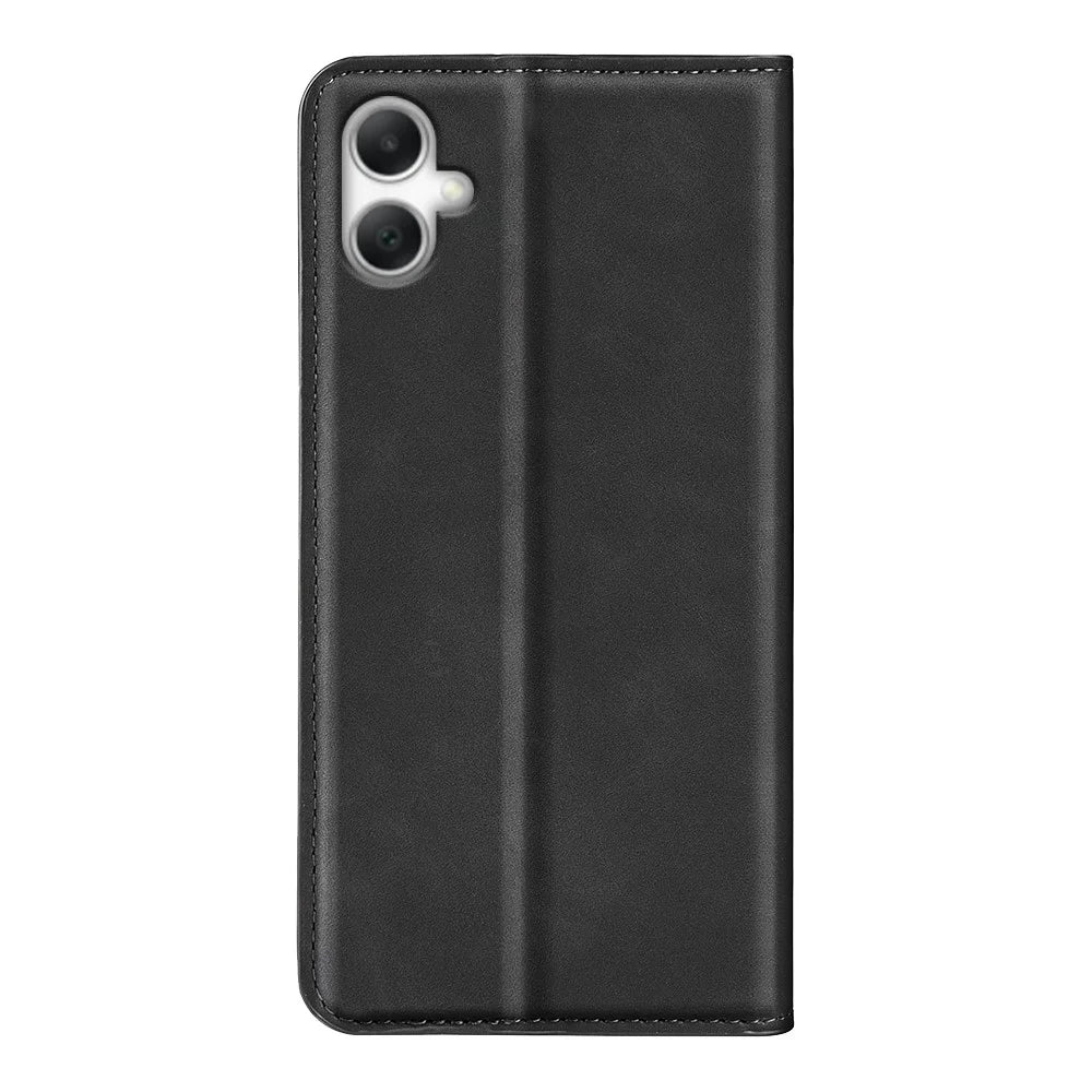 For Samsung Galaxy A08 5G / A08 4G / A07 4G / F07 4G / M07 4G Case Skin Touch Leather Wallet Phone Cover - Black - 3