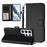 For Samsung Galaxy S24 Ultra Leather Case Wallet Stand Phone Cover with Wrist Strap - Black - 3