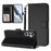 For Samsung Galaxy A54 5G Leather Case Wallet Stand Phone Cover with Wrist Strap - Black - 3