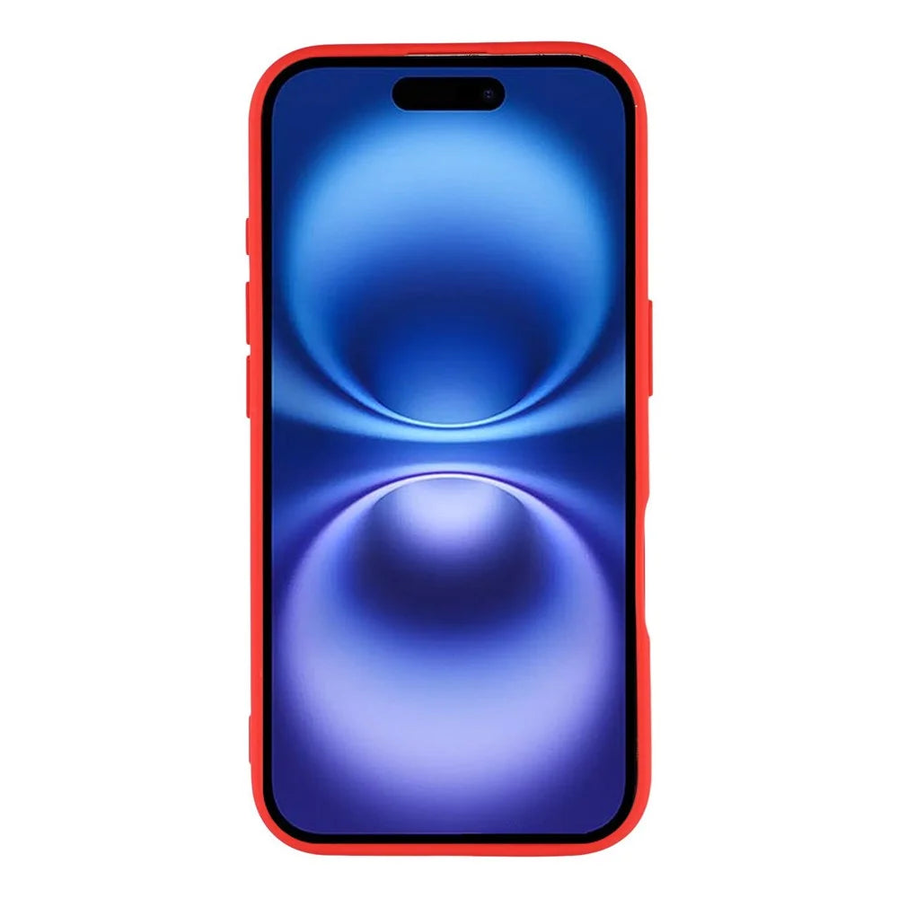 Bulk Purchasing 20Pcs For iPhone 16 Case Precise Cutouts 1.3mm TPU Matte Phone Cover - Red - 2