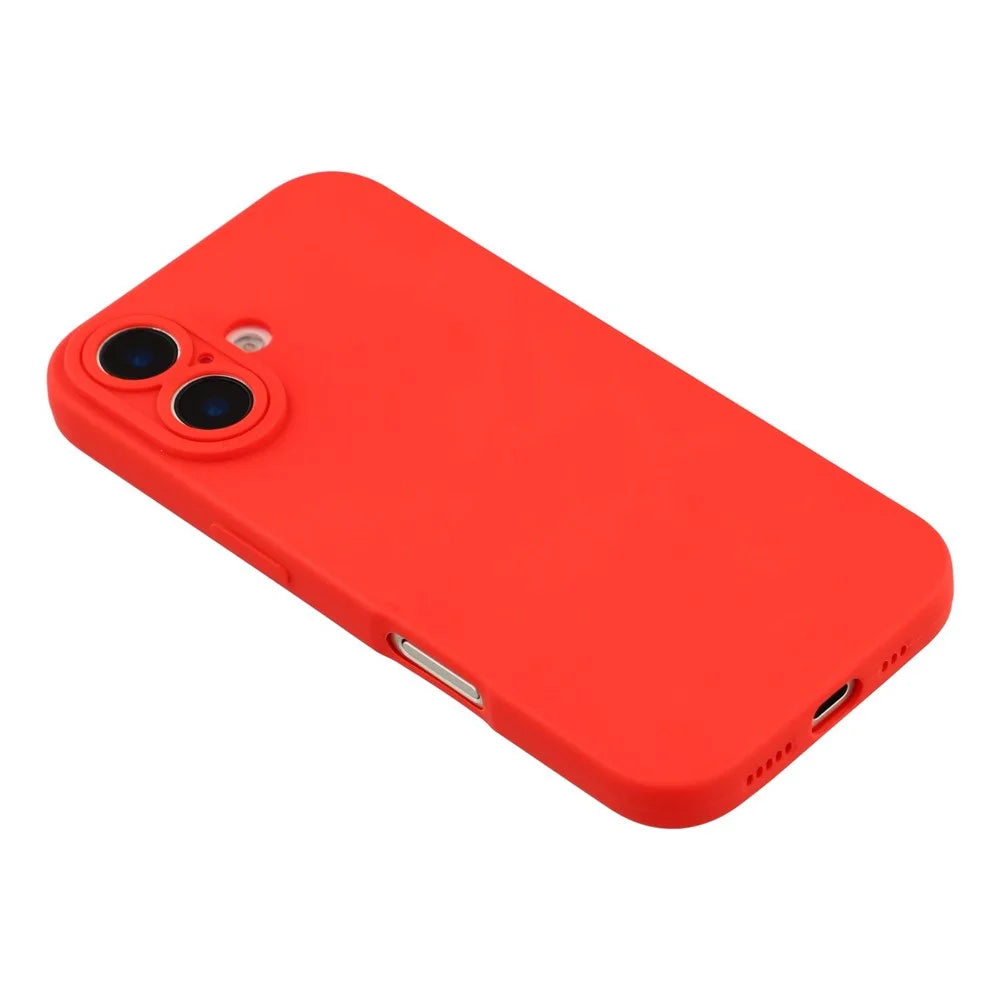 Bulk Purchasing 20Pcs For iPhone 16 Case Precise Cutouts 1.3mm TPU Matte Phone Cover - Red - 4