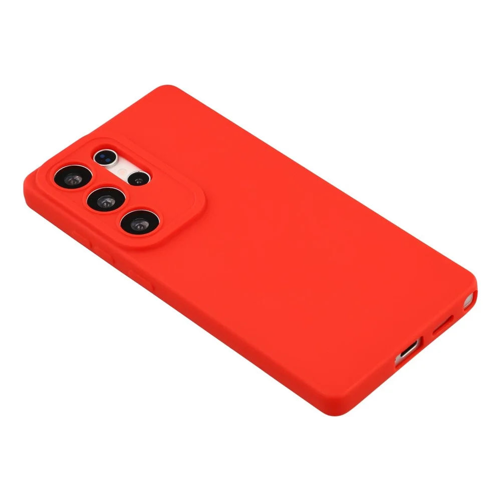 Bulk Purchasing 20Pcs For Samsung Galaxy S25 Ultra Case Precise Cutouts 1.3mm TPU Matte Phone Cover - Red - 3