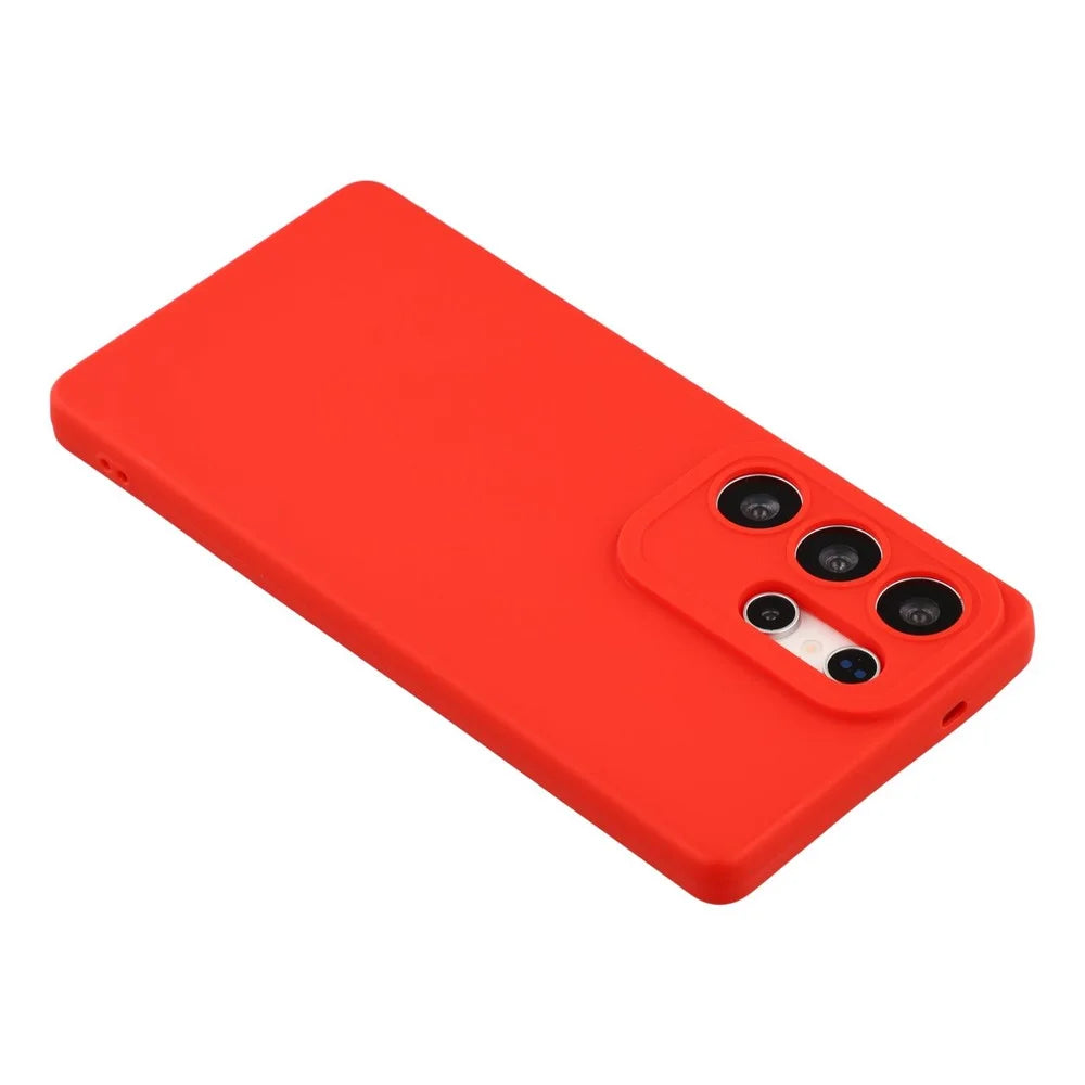 Bulk Purchasing 20Pcs For Samsung Galaxy S25 Ultra Case Precise Cutouts 1.3mm TPU Matte Phone Cover - Red - 4