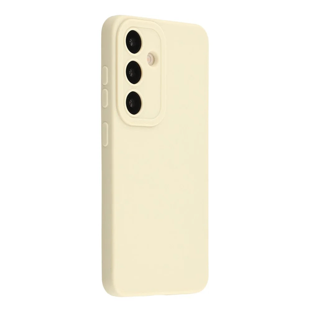 Bulk Purchasing 20Pcs For Samsung Galaxy S25 Case Precise Cutouts 1.3mm TPU Matte Phone Cover - Ivory White - 3