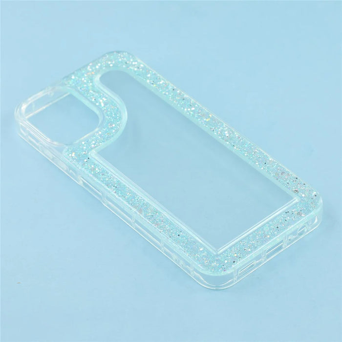 For Samsung Galaxy A06 4G / 5G Case Glitter Epoxy Soft TPU Clear Back Cover - Green - 2