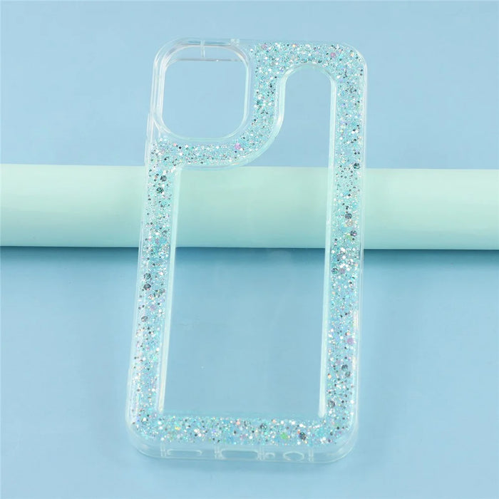 For Samsung Galaxy A06 4G / 5G Case Glitter Epoxy Soft TPU Clear Back Cover - Green - 4