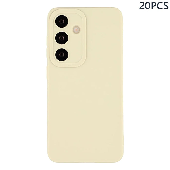 Bulk Purchasing 20Pcs For Samsung Galaxy S24+ Case Precise Cutouts 1.3mm TPU Matte Phone Cover - Ivory White - 1
