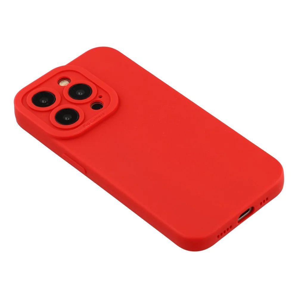 Bulk Purchasing 20Pcs For iPhone 15 Pro Max Case Precise Cutouts 1.3mm TPU Matte Phone Cover - Red - 3