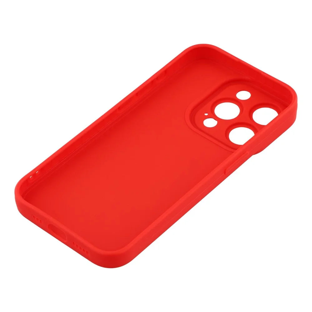 Bulk Purchasing 20Pcs For iPhone 15 Pro Max Case Precise Cutouts 1.3mm TPU Matte Phone Cover - Red - 5