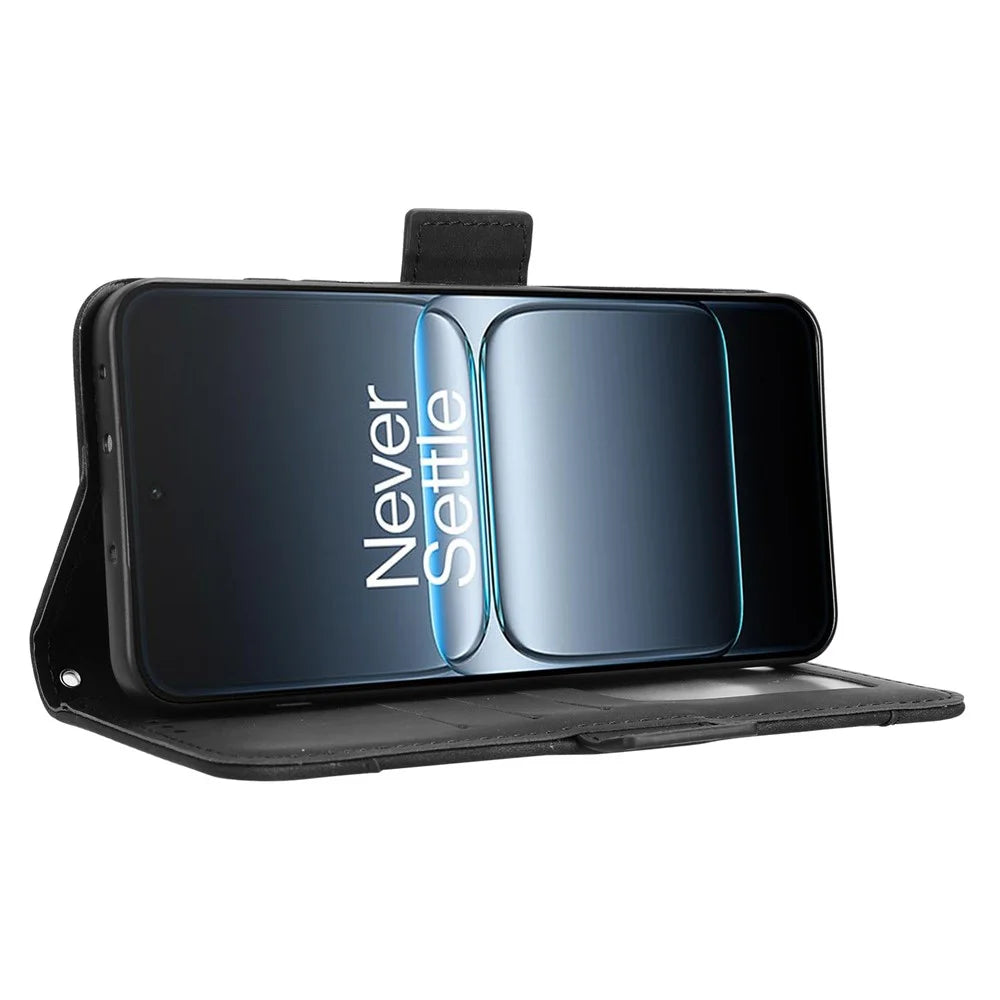 For OnePlus Nord 5 5G / Ace 5 Ultra 5G Leather Case Phone Wallet Cover with Multiple Card Slots - Black - 7