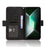 For Infinix GT 30 Pro 5G Leather Case Phone Wallet Cover with Multiple Card Slots - Black - 6
