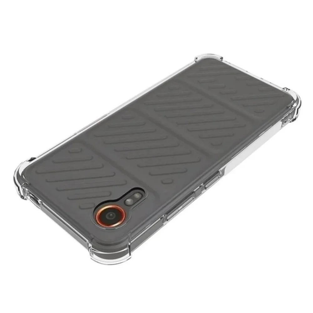 WANLONFENG For Samsung Galaxy Xcover7 Back Cover  TM Series 2.0mm Clear TPU Phone Case (Big Lens Hole) - Transparent - 3
