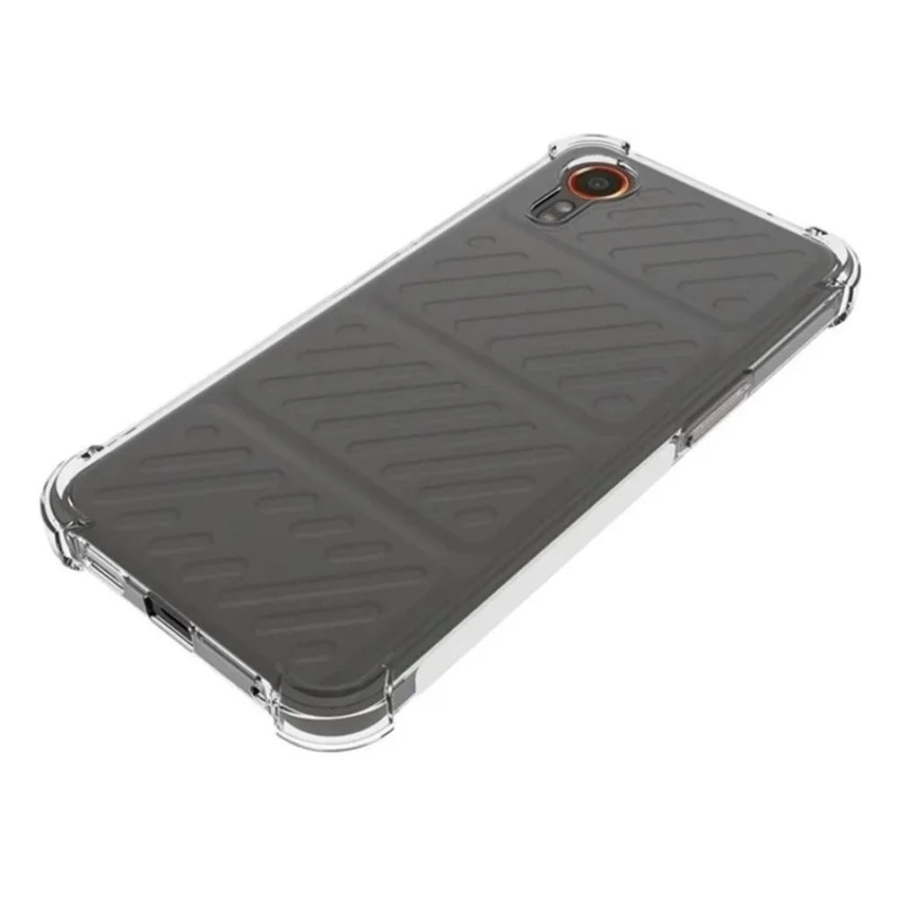 WANLONFENG For Samsung Galaxy Xcover7 Back Cover  TM Series 2.0mm Clear TPU Phone Case (Big Lens Hole) - Transparent - 4
