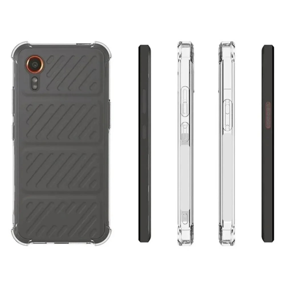 WANLONFENG For Samsung Galaxy Xcover7 Back Cover  TM Series 2.0mm Clear TPU Phone Case (Big Lens Hole) - Transparent - 5
